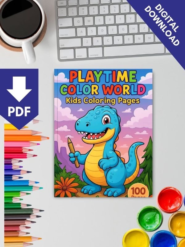 Playtime Color World-100 Kids Coloring Pages - Image 2