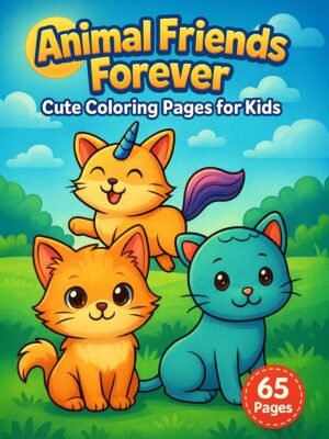 Animal Coloring Pages for Kids – Animal Friends Forever with 65 Adorable Designs