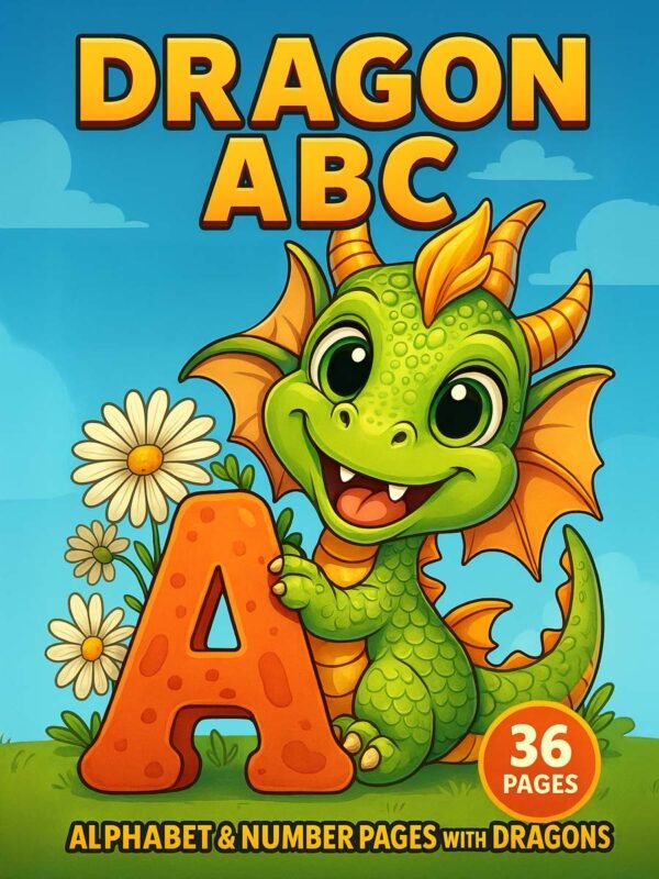 dragon alphabet coloring pages