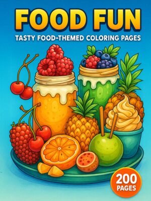 Food Coloring Pages – Food Fun with 200 Tasty & Creative Designs