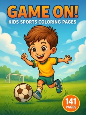 Sports Coloring Pages for Kids – Game On! with 141 Active & Fun Designs