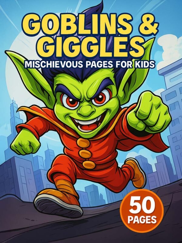 50 goblin-themed coloring pages