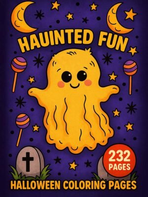 Halloween Coloring Pages – Haunted Fun with 232 Spooky & Playful Designs for All Ages