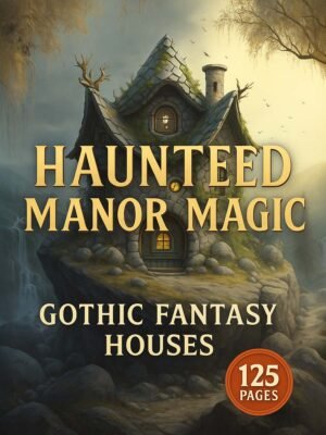 Gothic House Coloring Pages – Haunted Manor Magic with 125 Spooky & Enchanted Designs