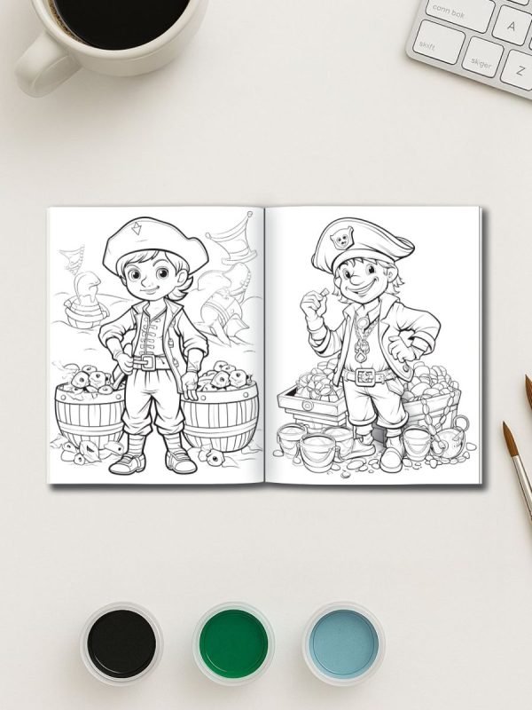Pirate Coloring Pages – Pirates Ahoy! with 50 Swashbuckling Adventure Designs - Image 3