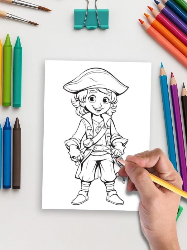 Pirate Coloring Pages – Pirates Ahoy! with 50 Swashbuckling Adventure Designs - Image 5