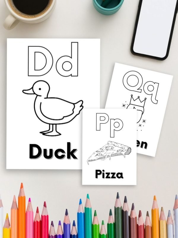ABC Adventures – 100 Fun & Educational Alphabet Coloring Pages - Image 4