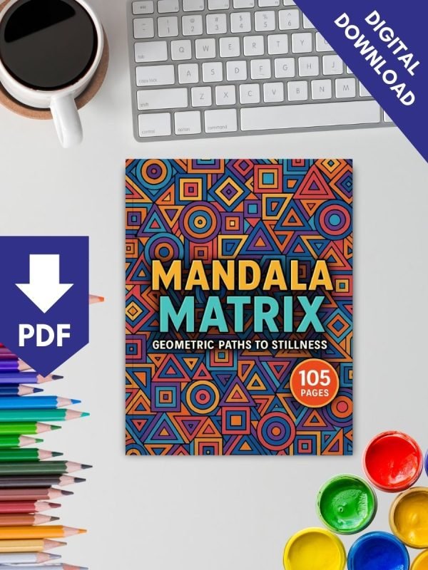 Mandala Matrix – 105 Geometric Mandala Coloring Pages for Mindful Relaxation - Image 2