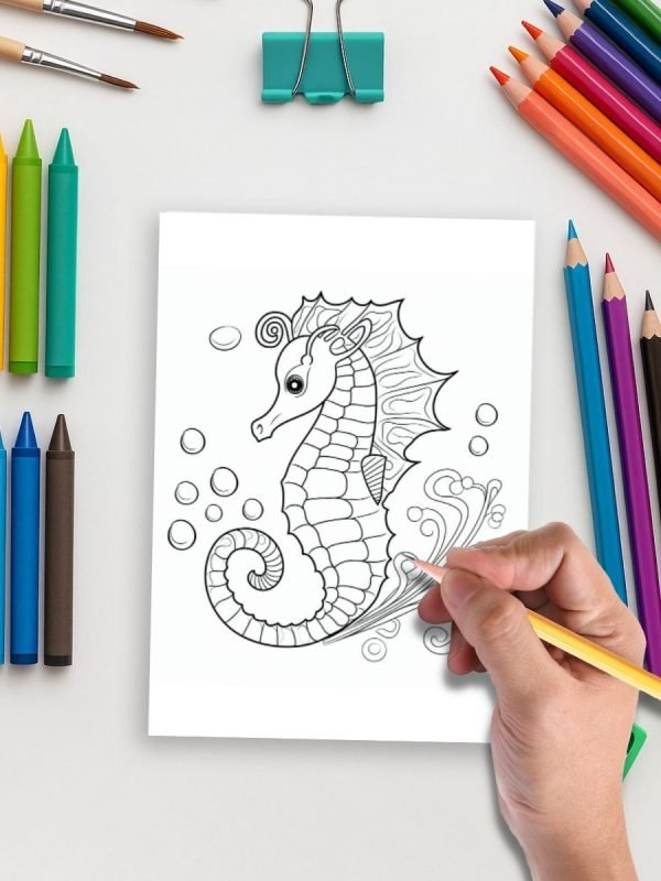 Animal & Snack Time -184 Animals & Fruits Coloring Pages for Kids - Image 5