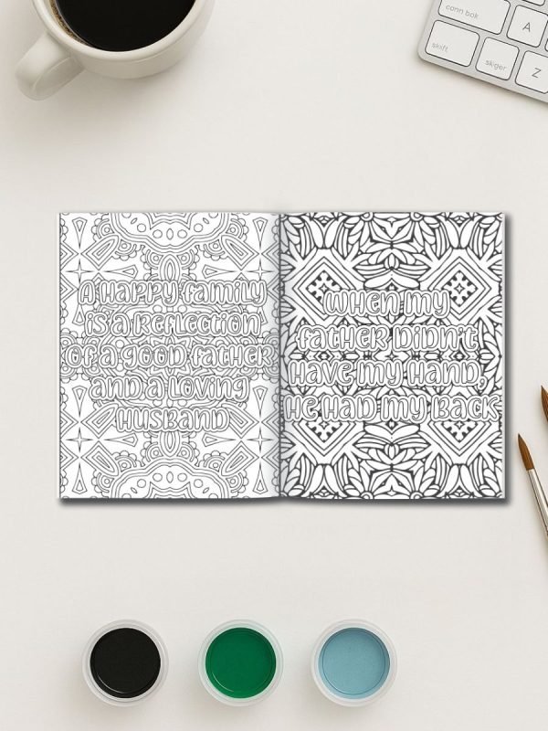 Dad, You’re the Best – 25 Heartwarming Father’s Day Quote Coloring Pages - Image 3