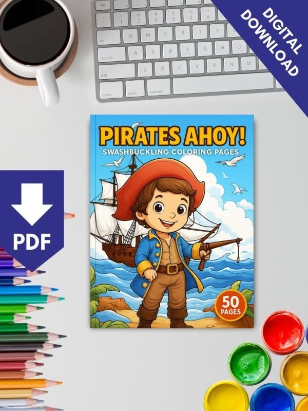 Pirate Coloring Pages – Pirates Ahoy! with 50 Swashbuckling Adventure Designs - Image 2