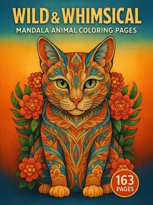 Mandala Animal Coloring Pages – Wild & Whimsical with 163 Intricate Designs