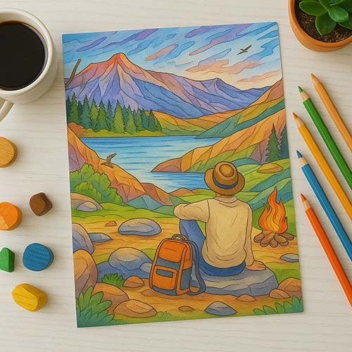 Gallery & Inspiration coloring page detailed style