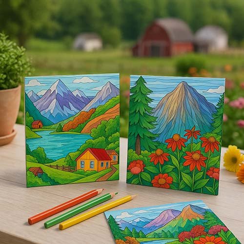 Gallery & Inspiration nature coloring page